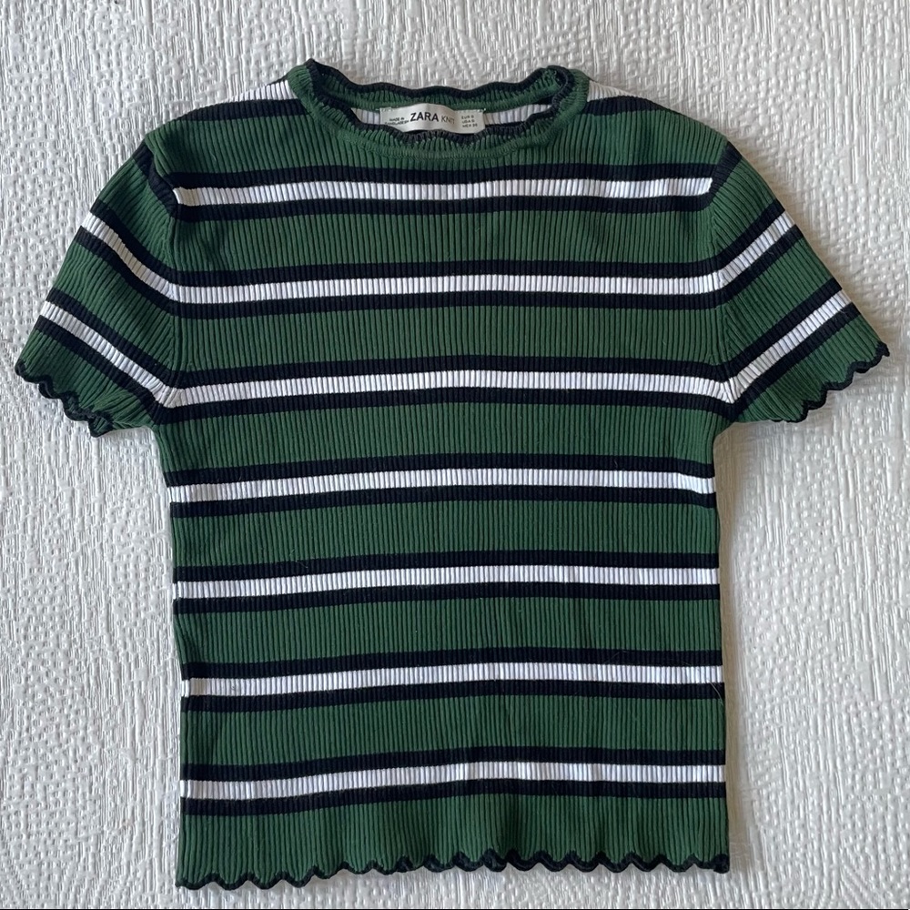 Zara Ribbed Crop Top
